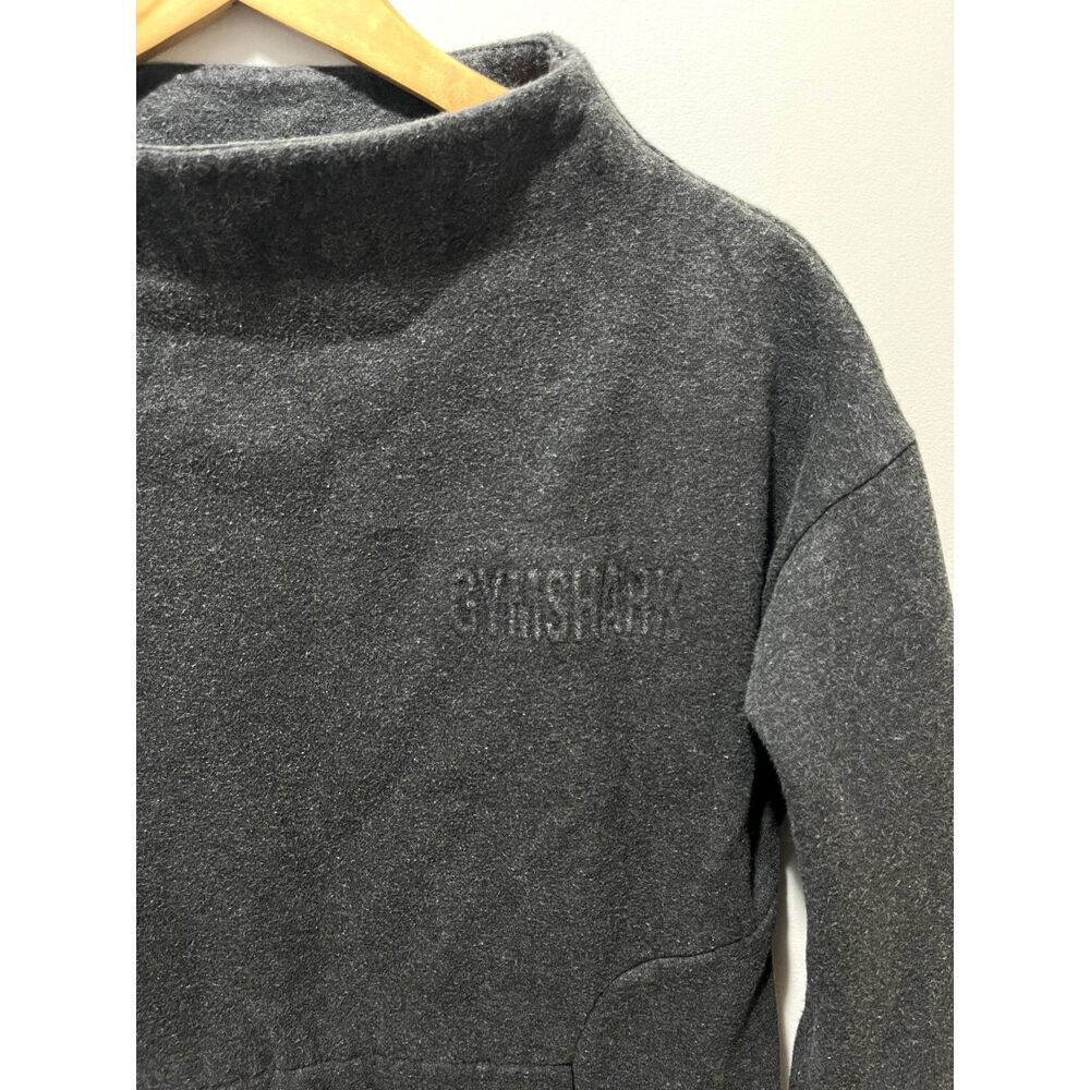 Gymshark SoSoft Mock Neck Tunic Sweatshirt Size Medium Gray Long - Picture 4 of 7